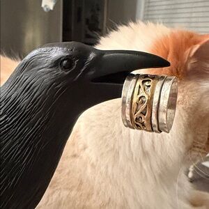 Italian 925 Silver Spinner Ring Price Reduced!